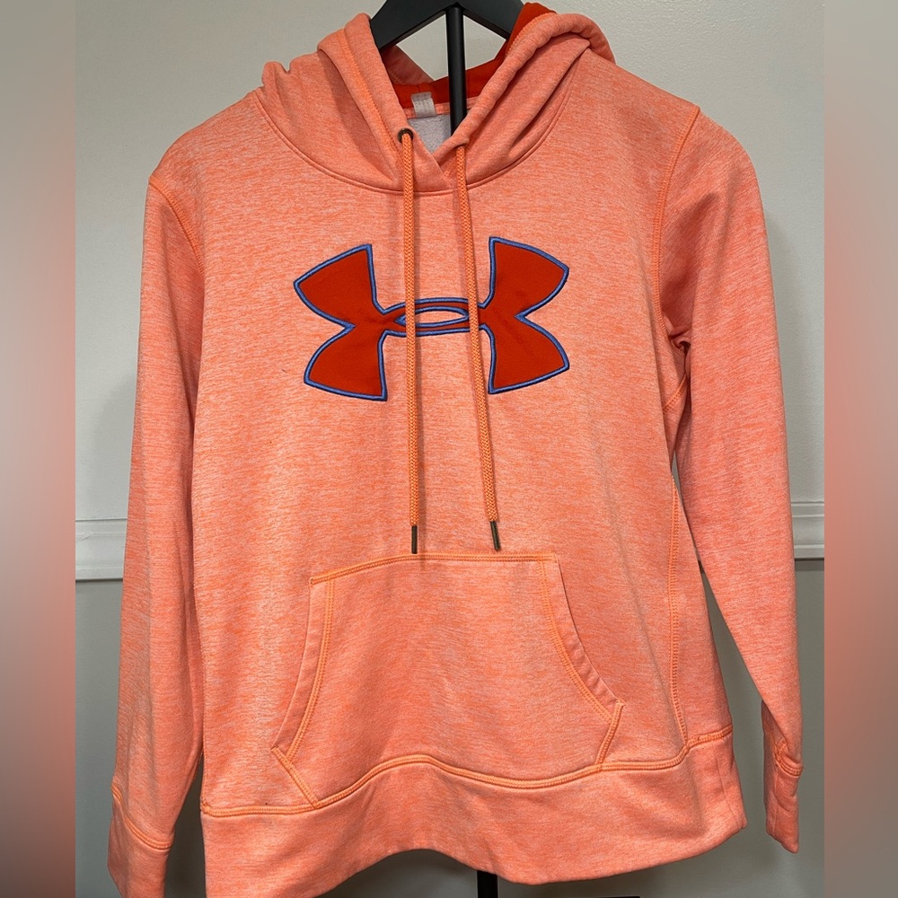 Under Armour Women's Peach Orange Pullover Hoodie Size XS